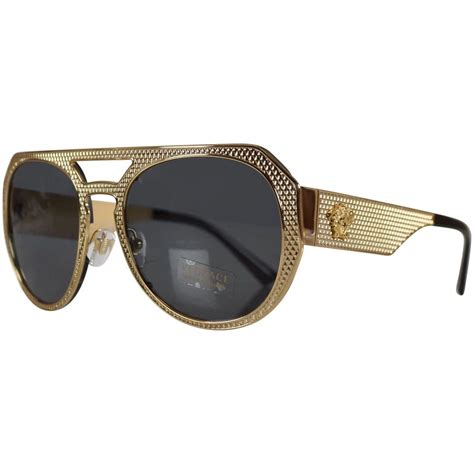 gold frame Versace sunglasses